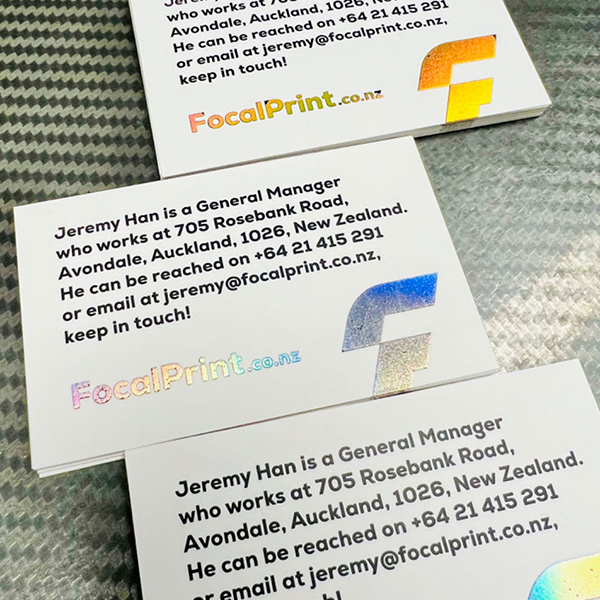 single side business card