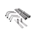 fabric media wall poles