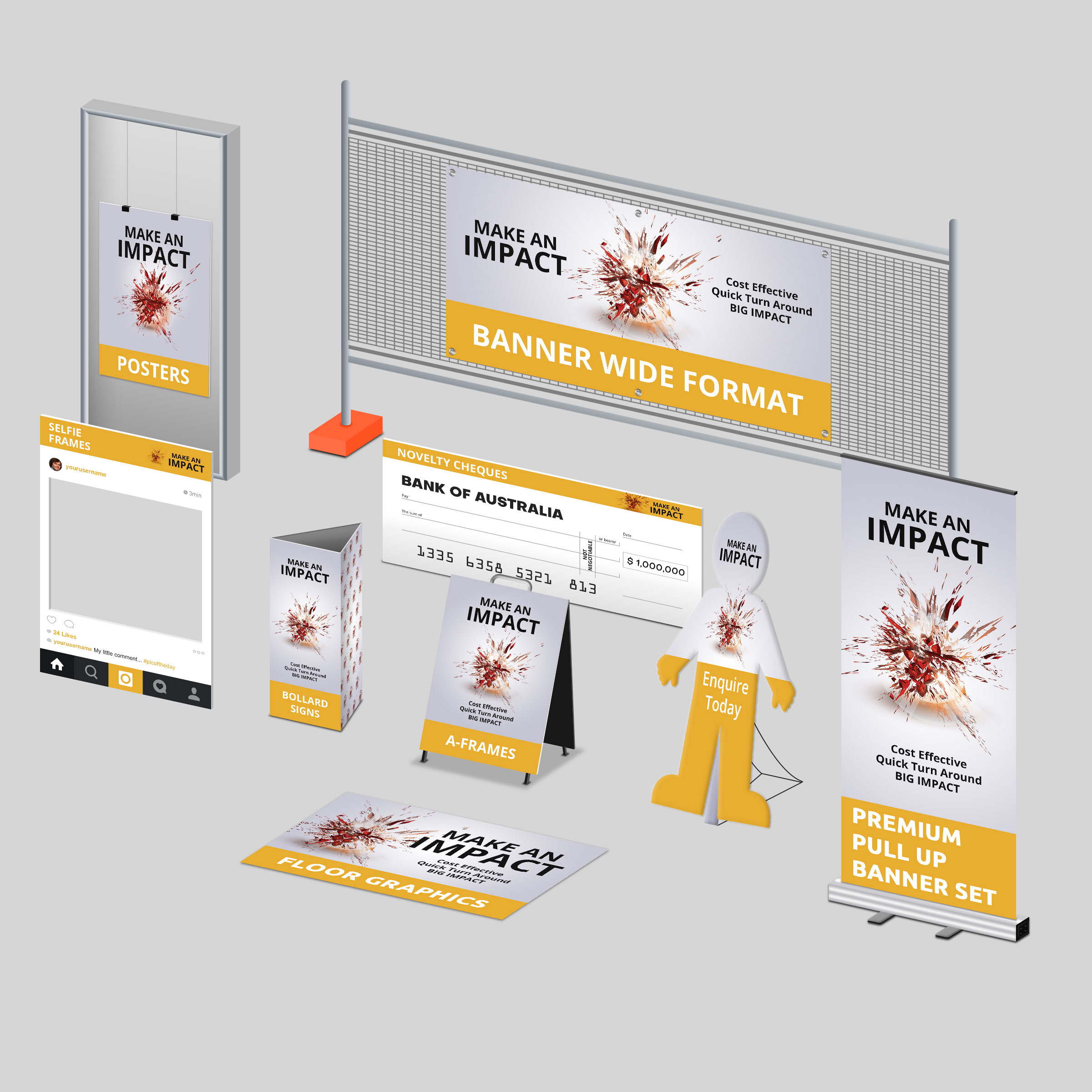 Sample Display Only Signage Browse Design - NCR's - IBS Integrated Branding Solutions