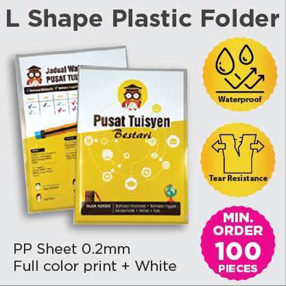 Plastic Folder L Shape