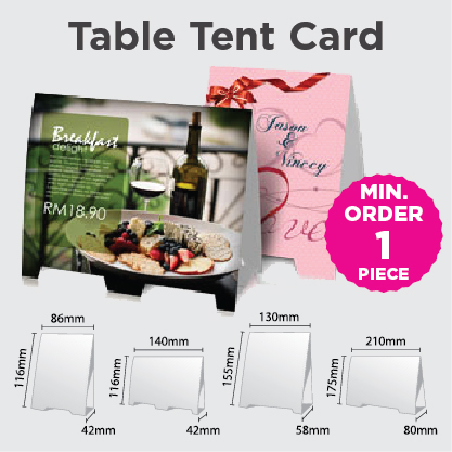 Table Tent Card