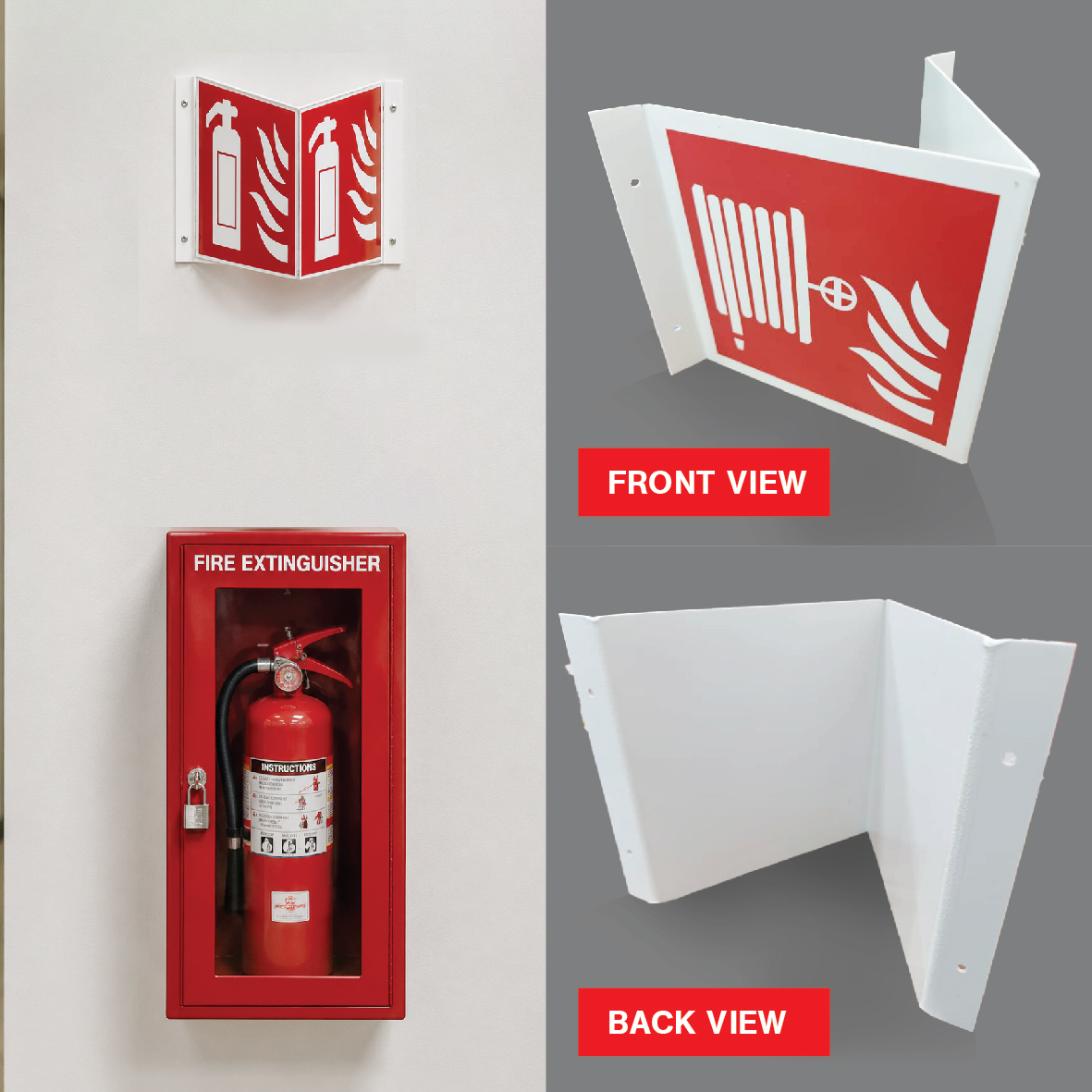 3D V Shape Wall Signage
