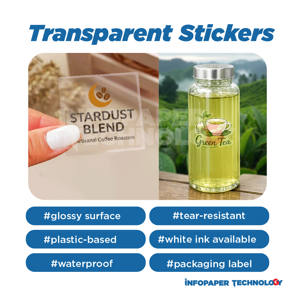 Transparent sticker