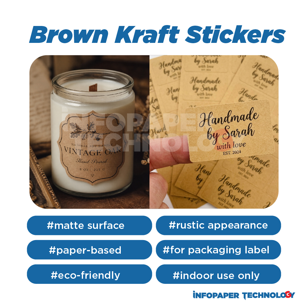 Brown Kraft sticker