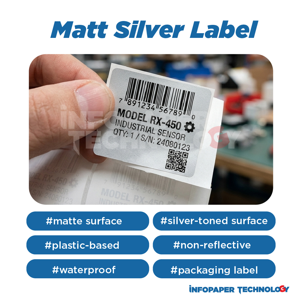 Matt Silver label