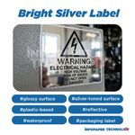bright silver sticker