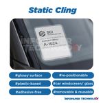 car windscreen label
