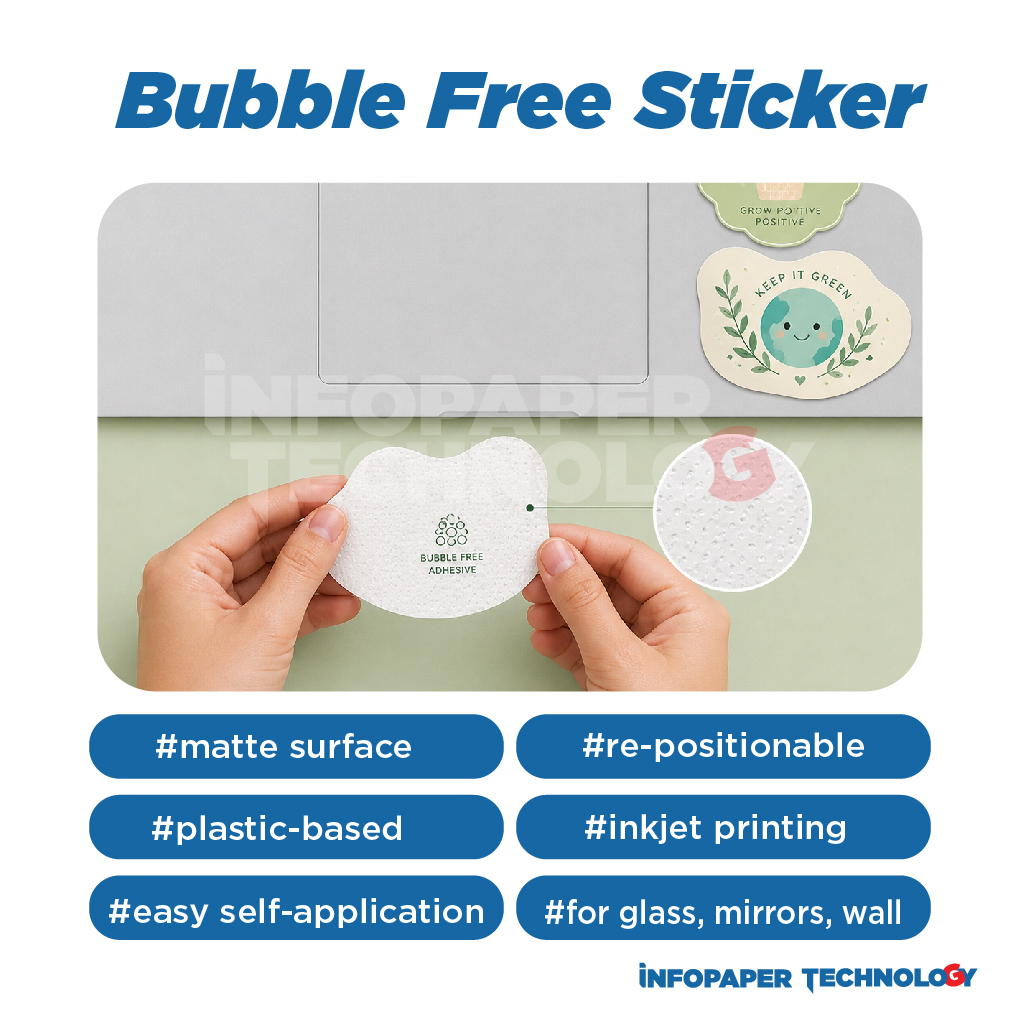 Bubble free sticker