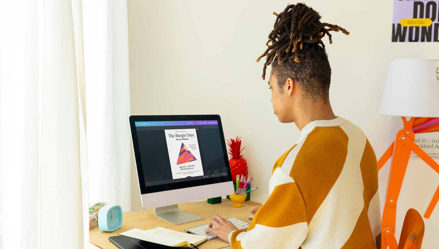 design in canva, print with inteliprint 