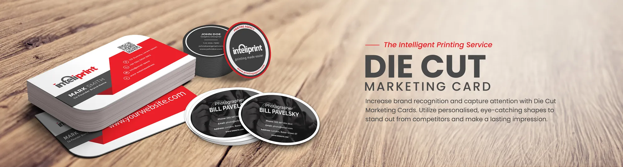 PB Die Cut  Marketing Cards