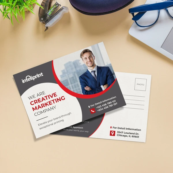 Custom printed marketing cards and postcards | Inteliprint Australia
