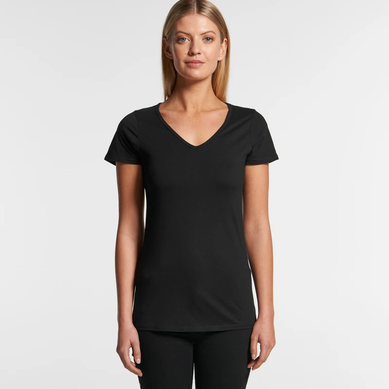 AS Colour 4010 Wo’s Bevel V Neck Tee 1