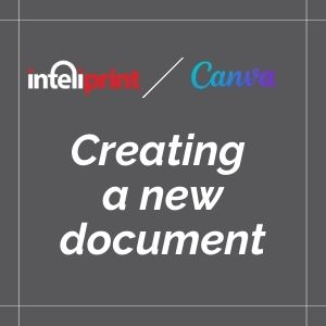 Canva: Creating a new document