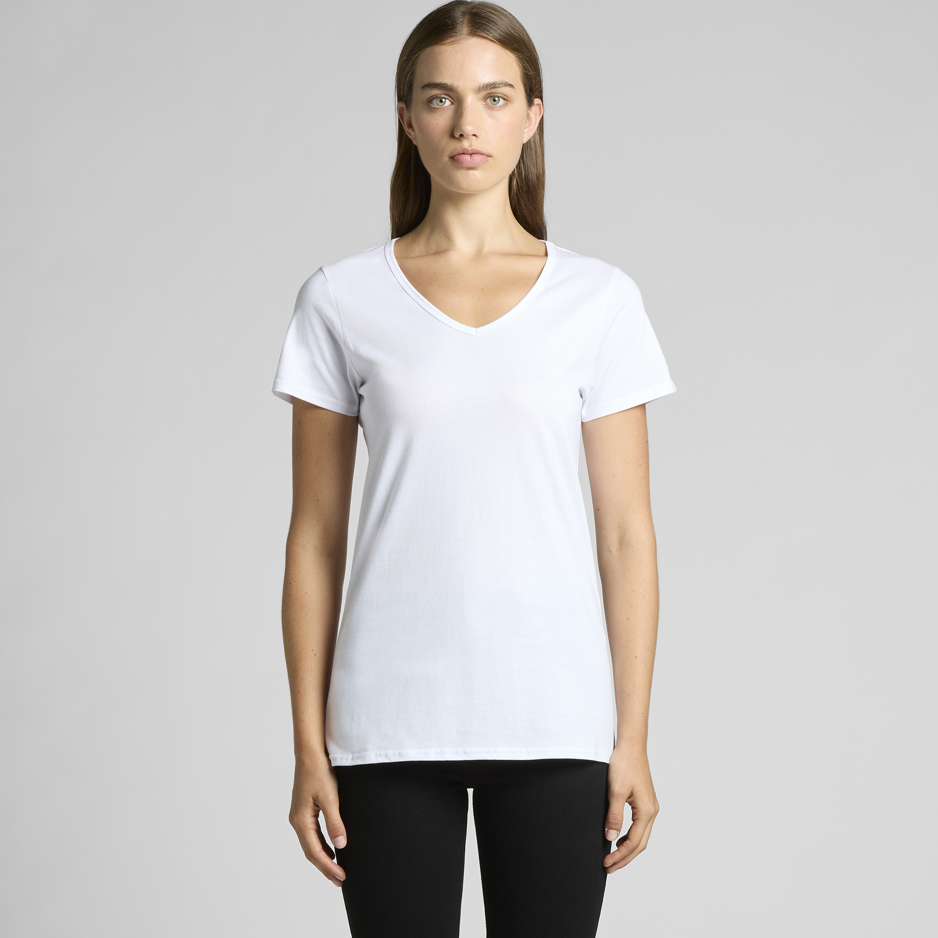AS Colour 4010 Wo’s Bevel V Neck Tee