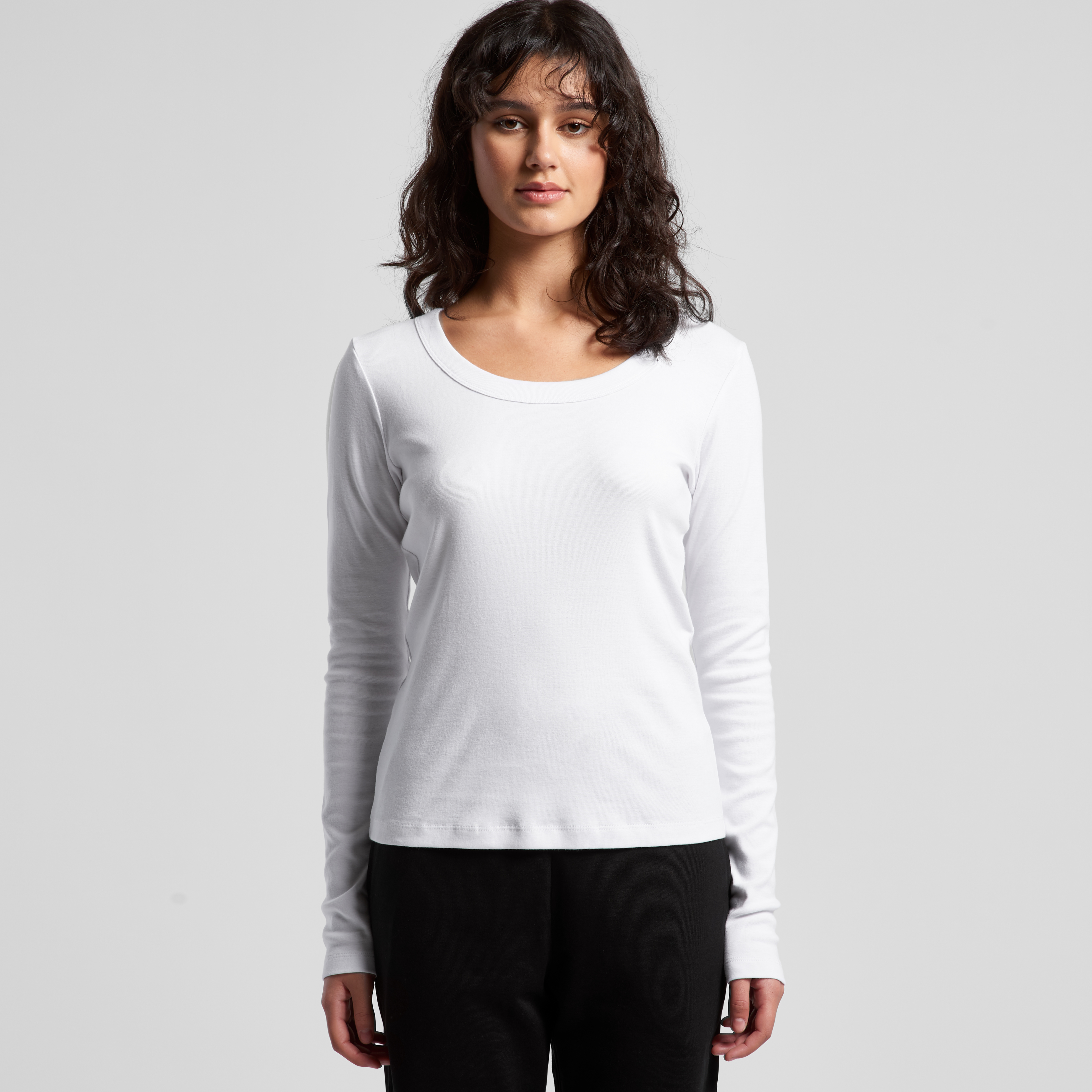 AS Colour 4075 Wo's Organic Rib L/S Tee