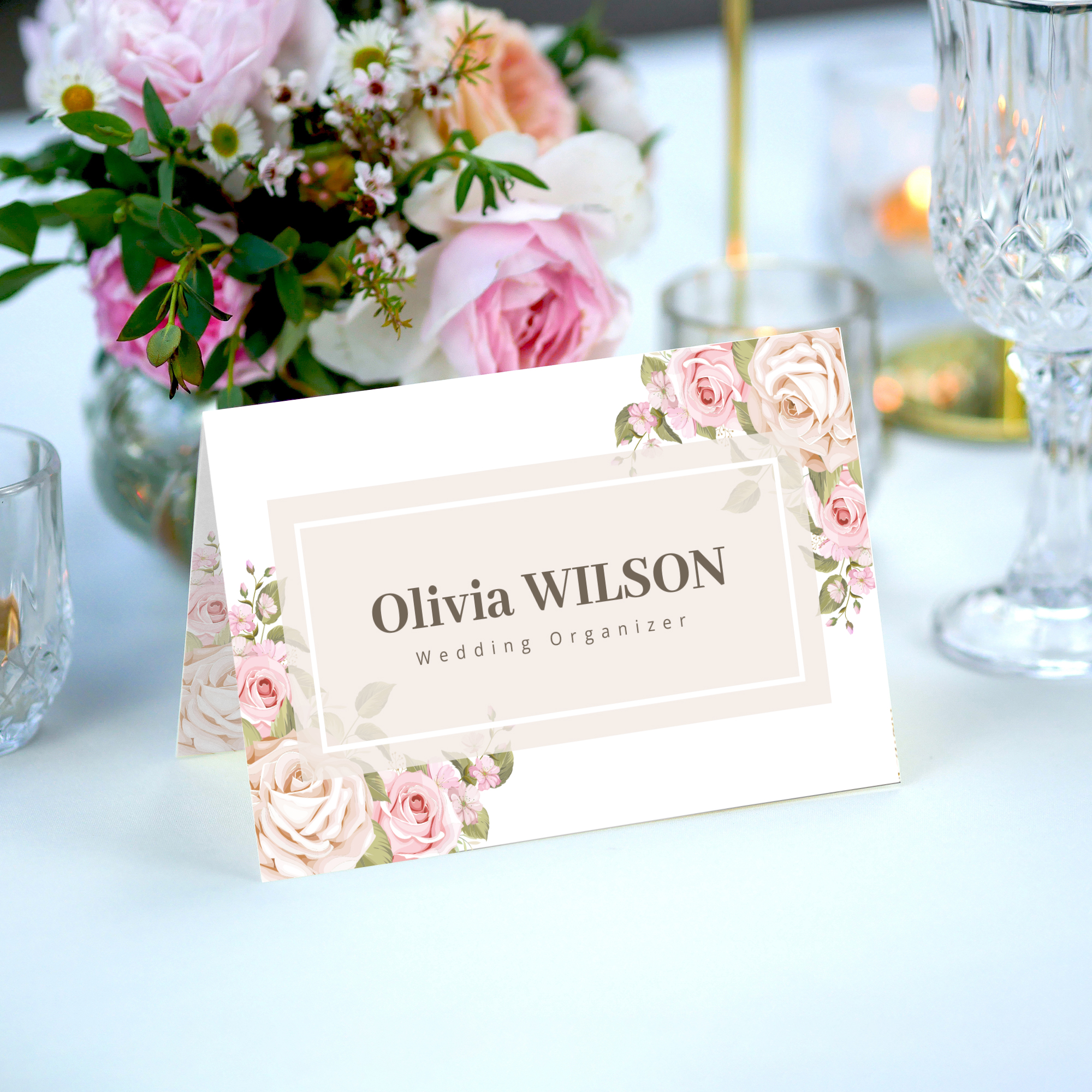 Folded Business Cards