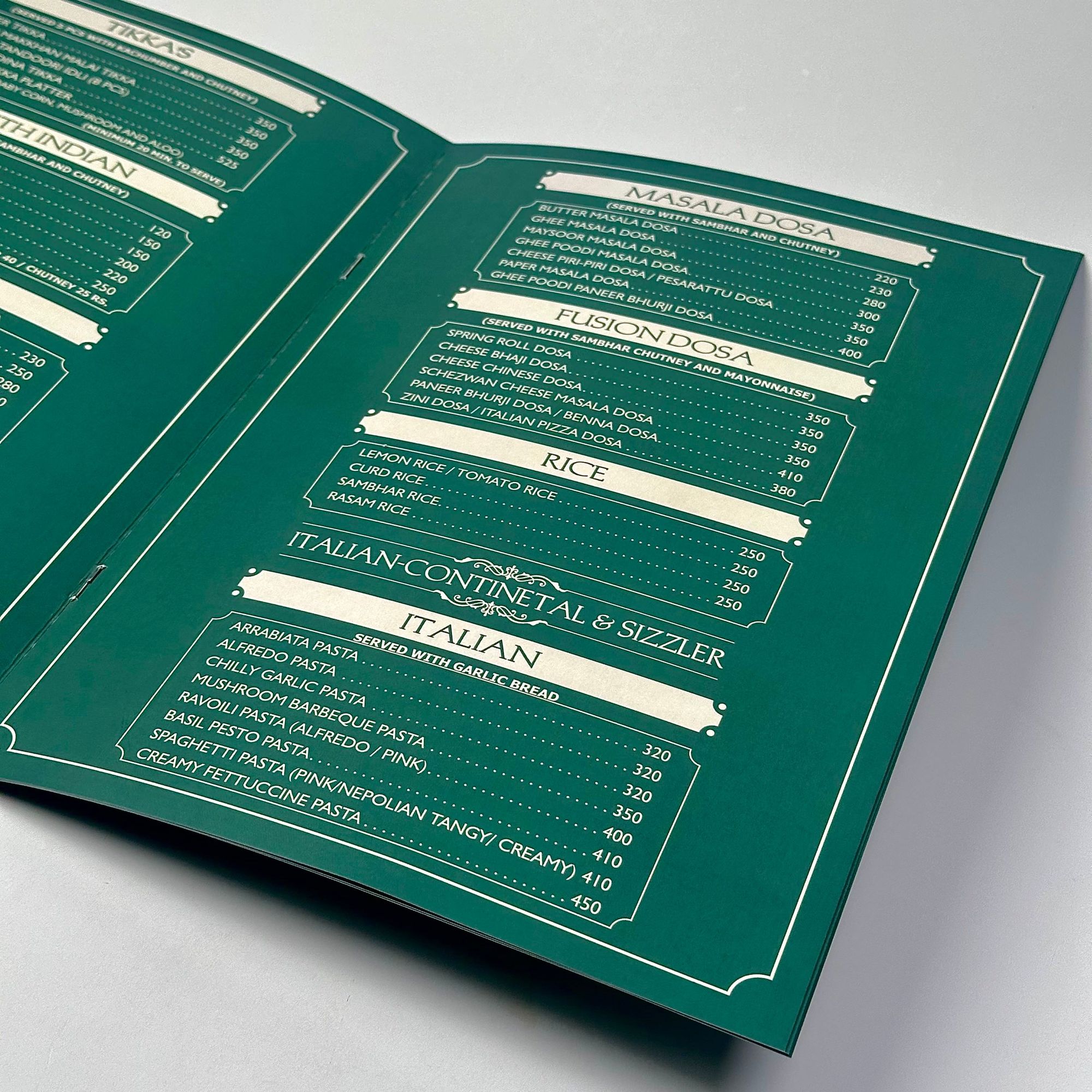 Bi Fold Pool Menu Bi-fold Menu Cards - printkings.com