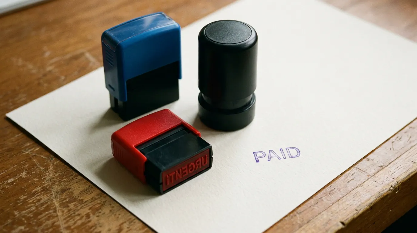 self-inking stamp range