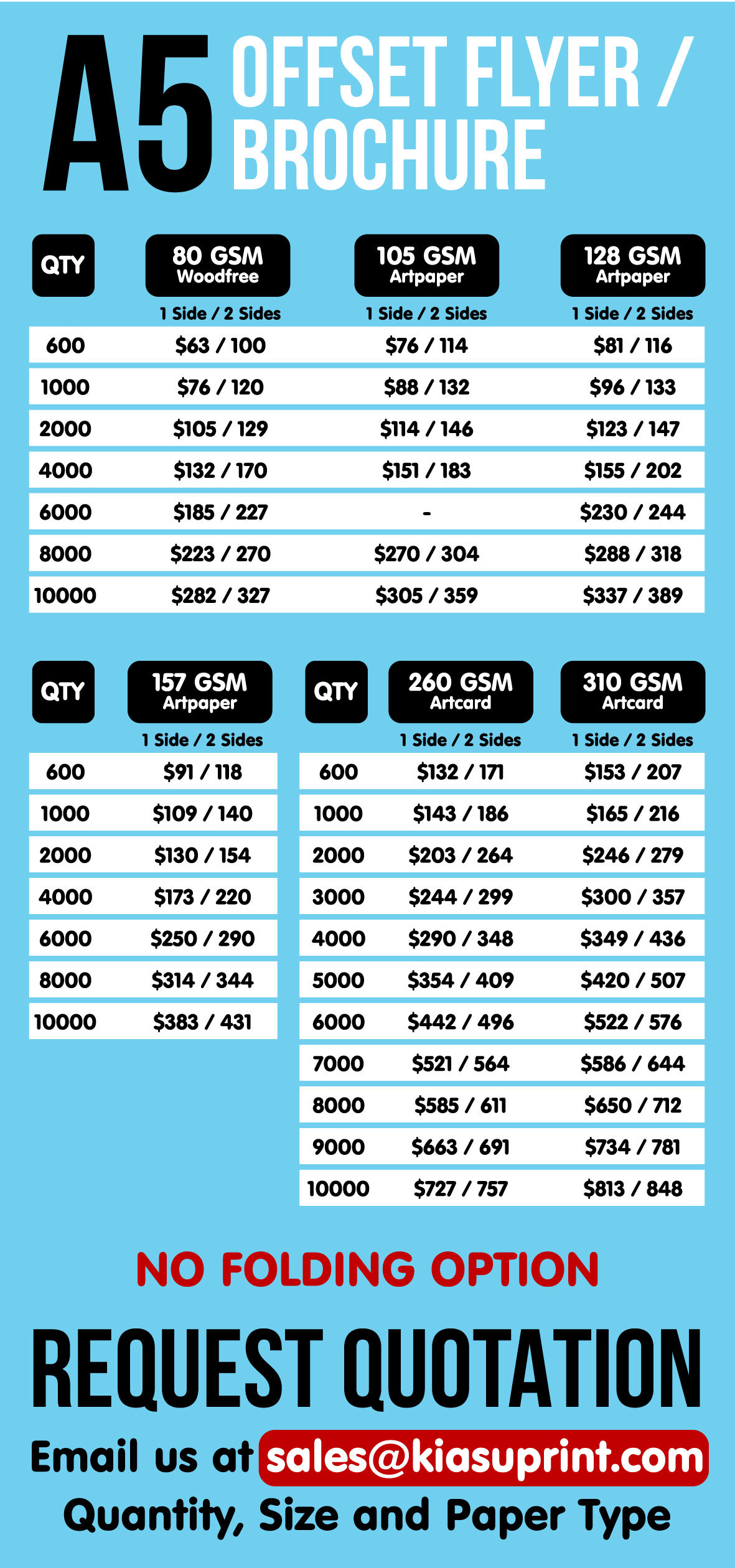 Price of flyers discount