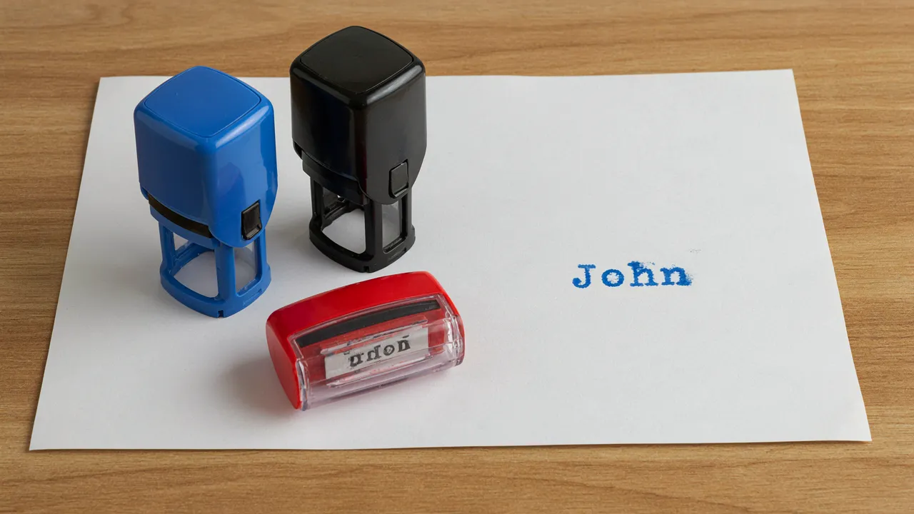 rectangle self-inking stamp