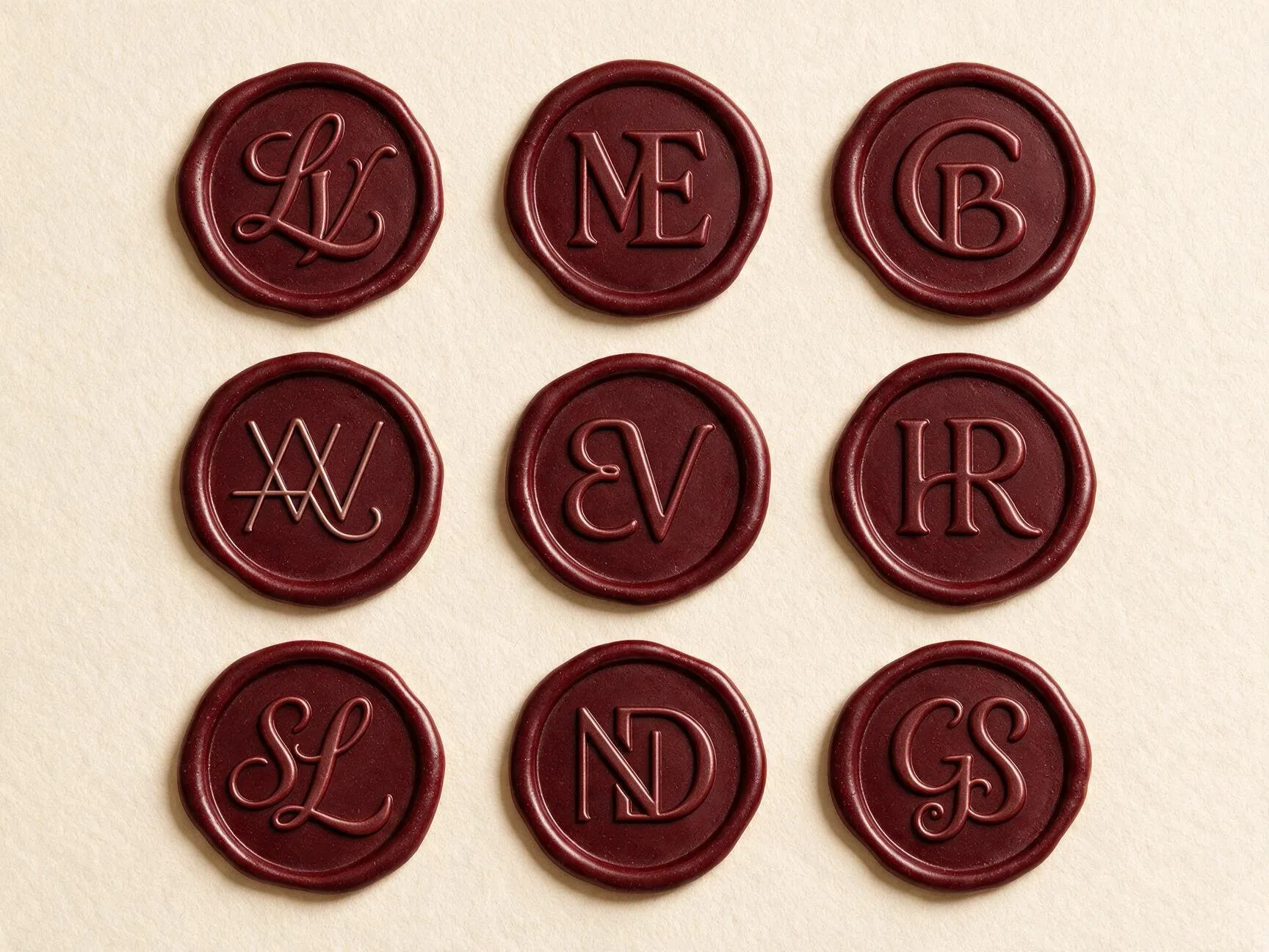 a clean wax seal impression