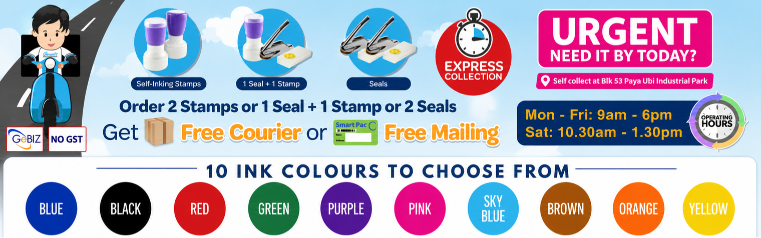 Order 2 Self Inking Stamps