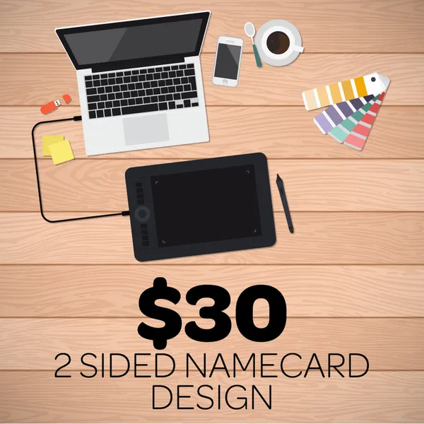 2 side name card design