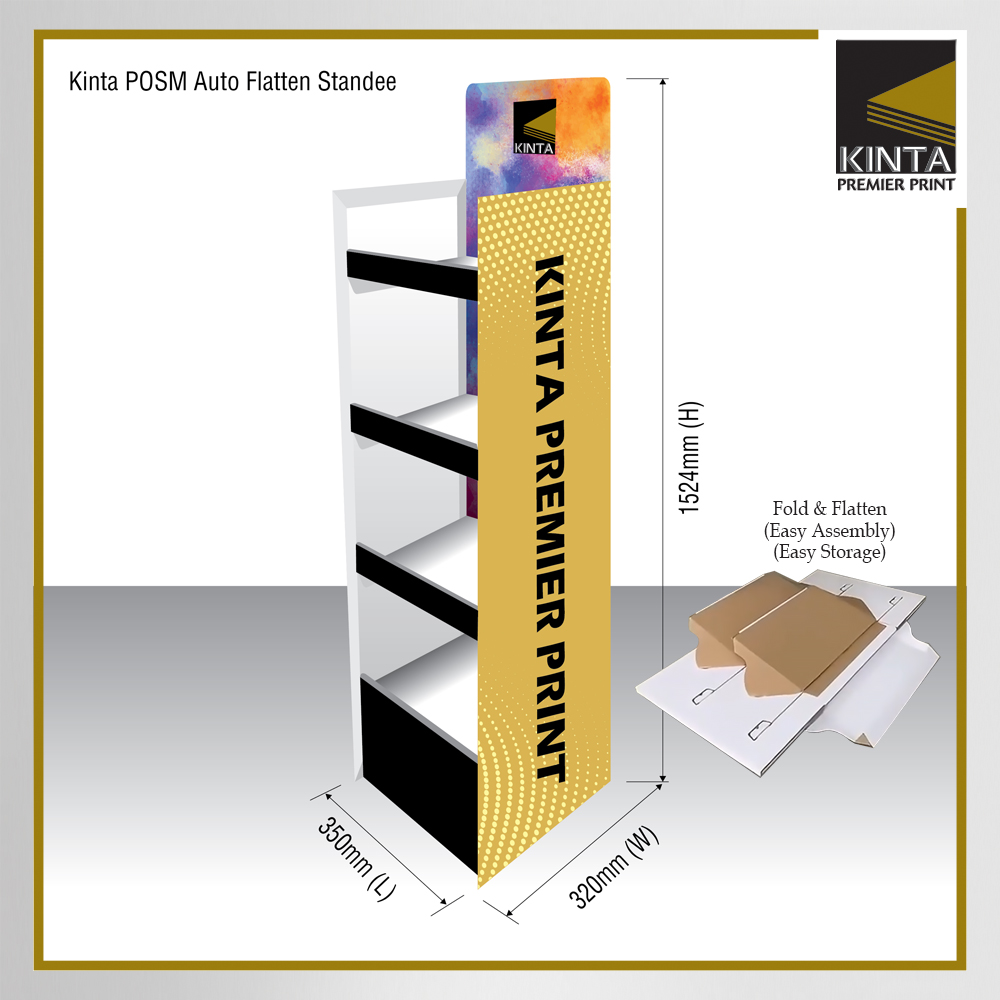 Kinta POSM Auto Flatten Standee