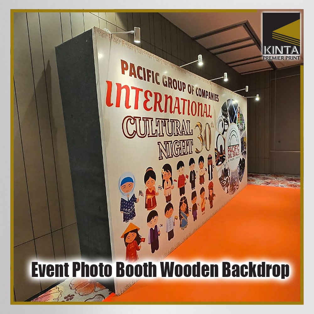 Event Photo Booth Wooden Backdrop