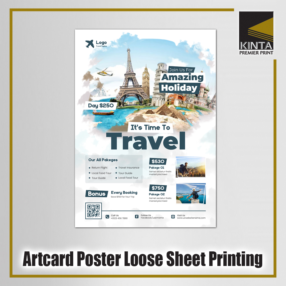 Artcard / Boxboard Poster Loose Sheet Printing 2