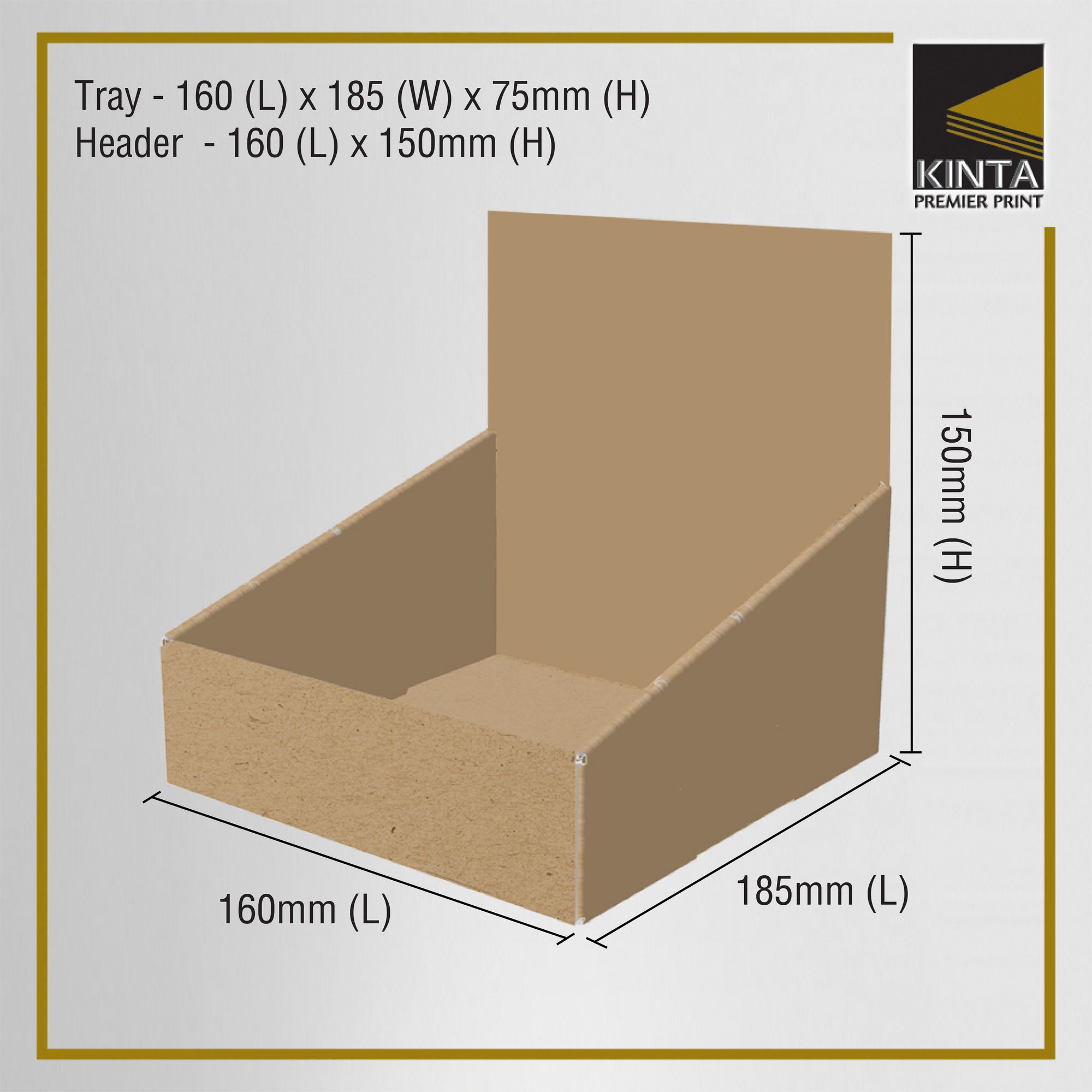 Corrugated Vendor Display Tray 3