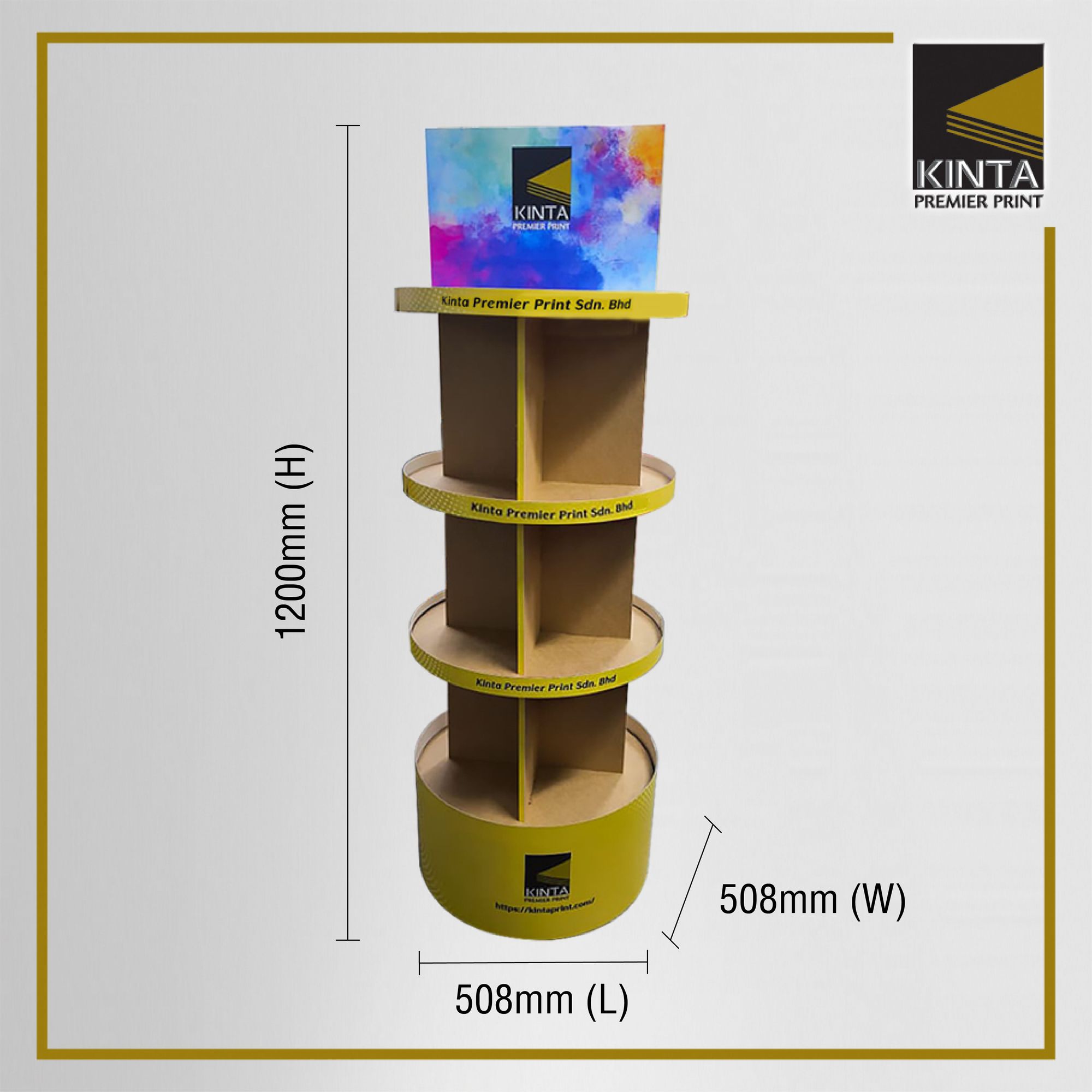 Kinta Round Shape Standee 4