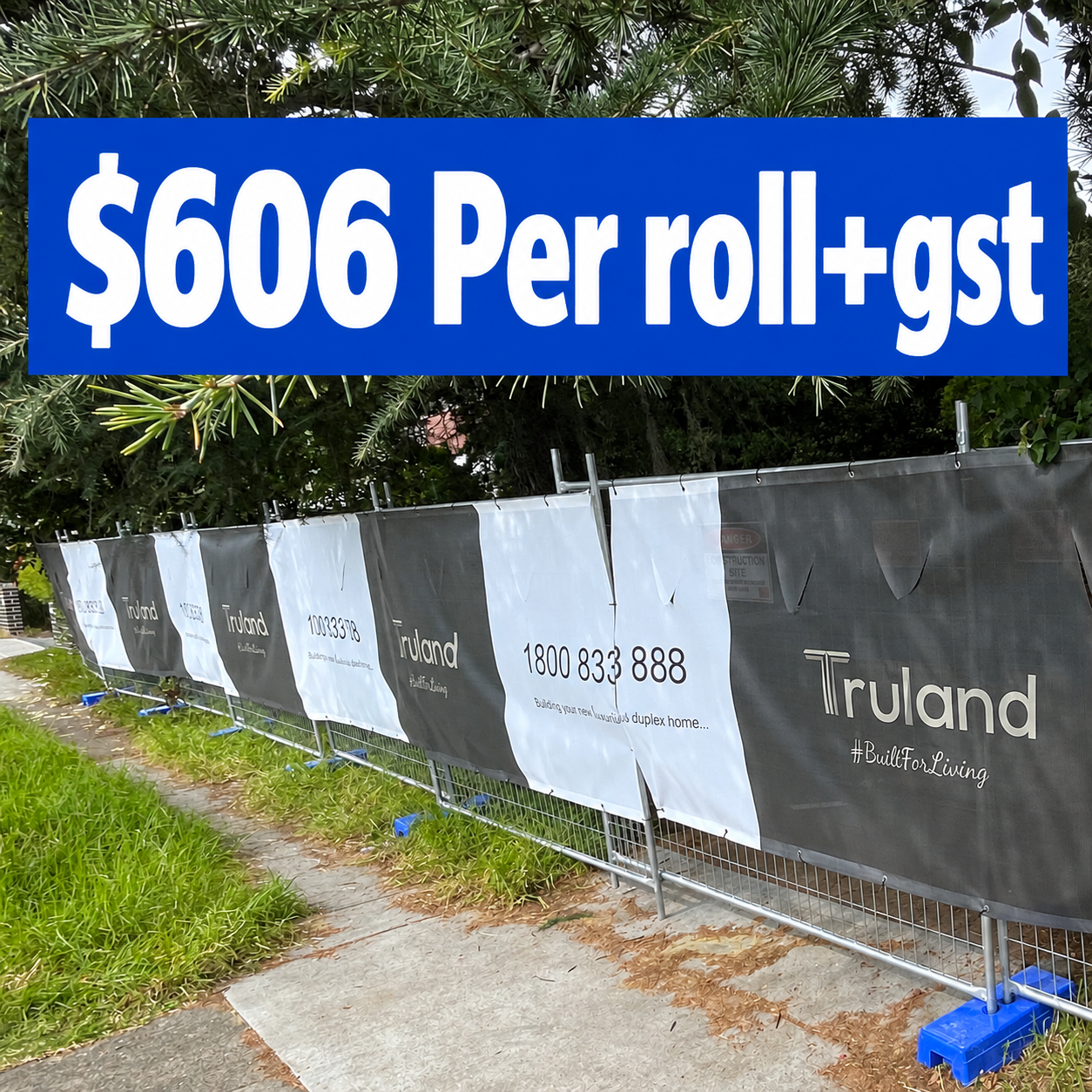 Mesh Banner Full Roll 1.6x50m ( Weave size 9x9)
