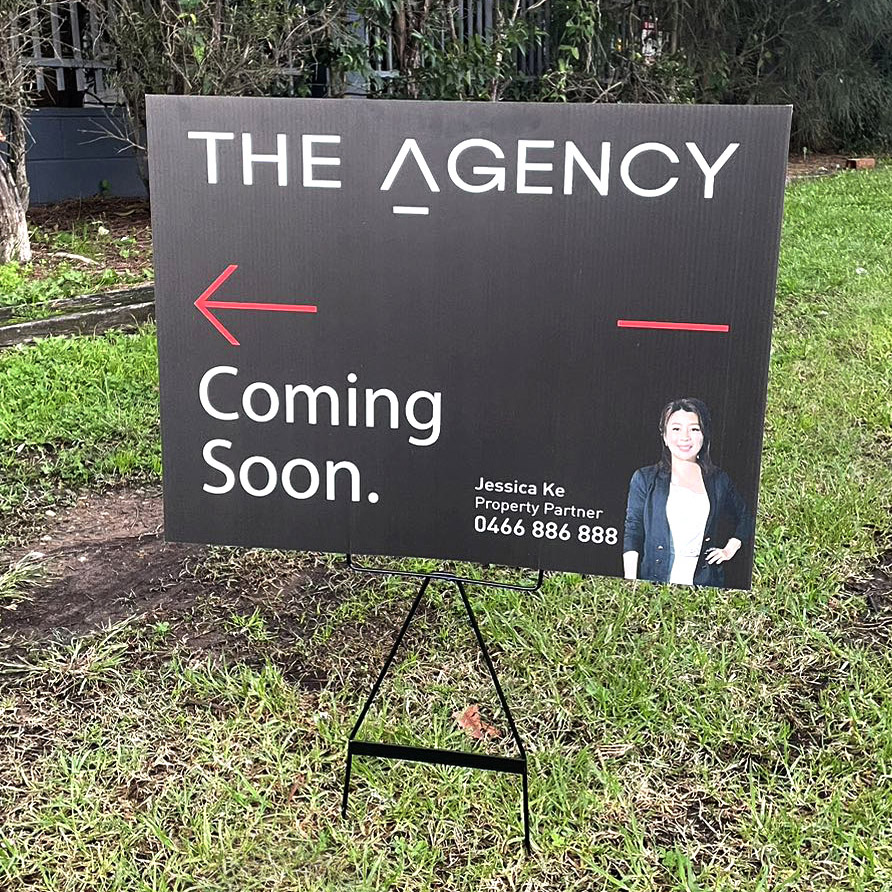 Real Estate Spike Sign