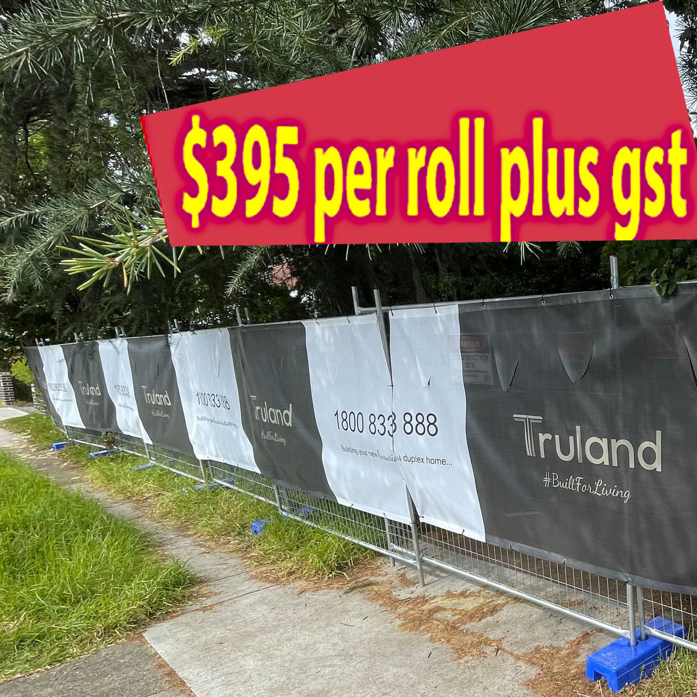 Mesh Banner 1.6x50m ( Weave size 9x9) Special