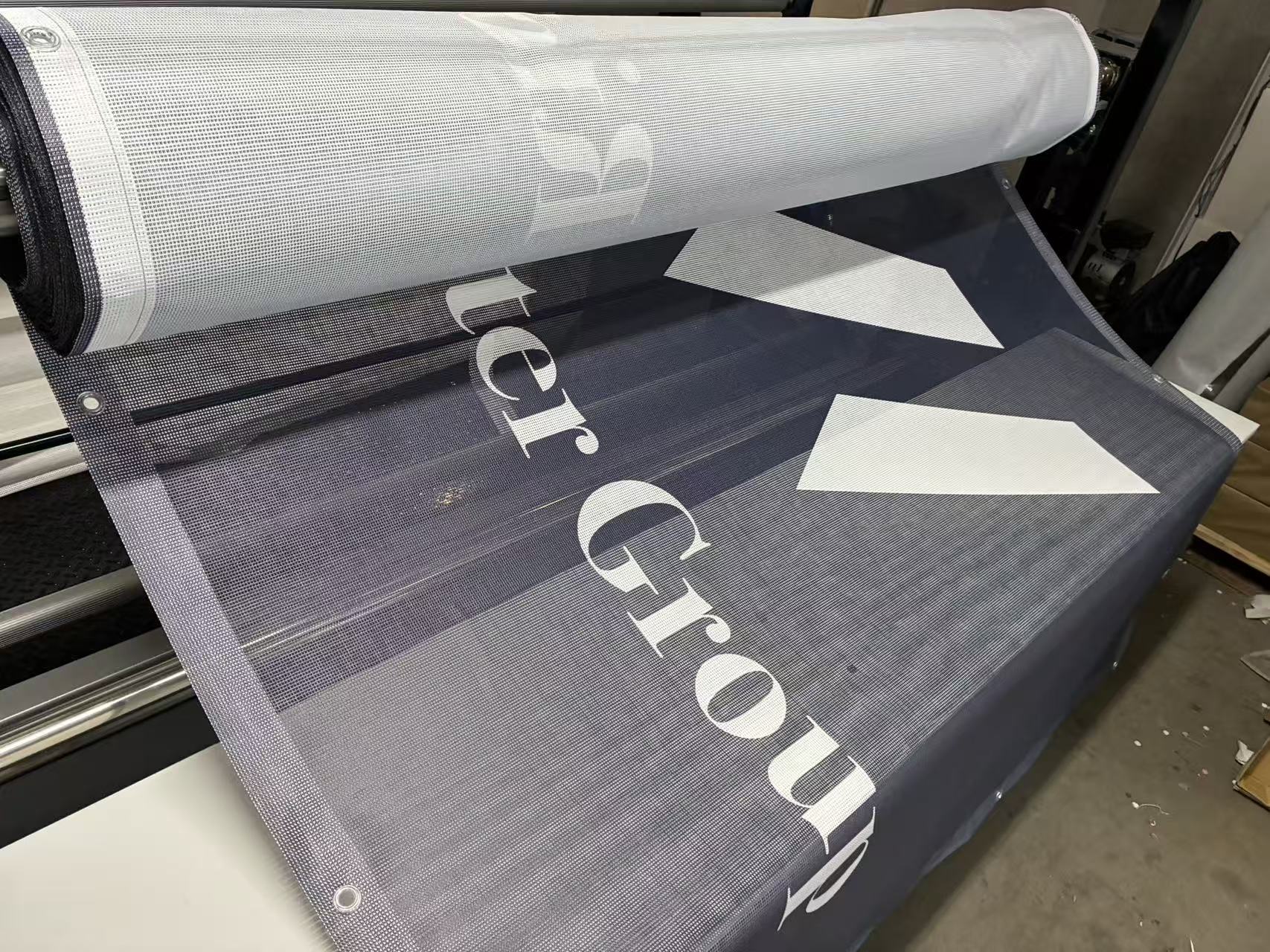 Banner mesh printing
