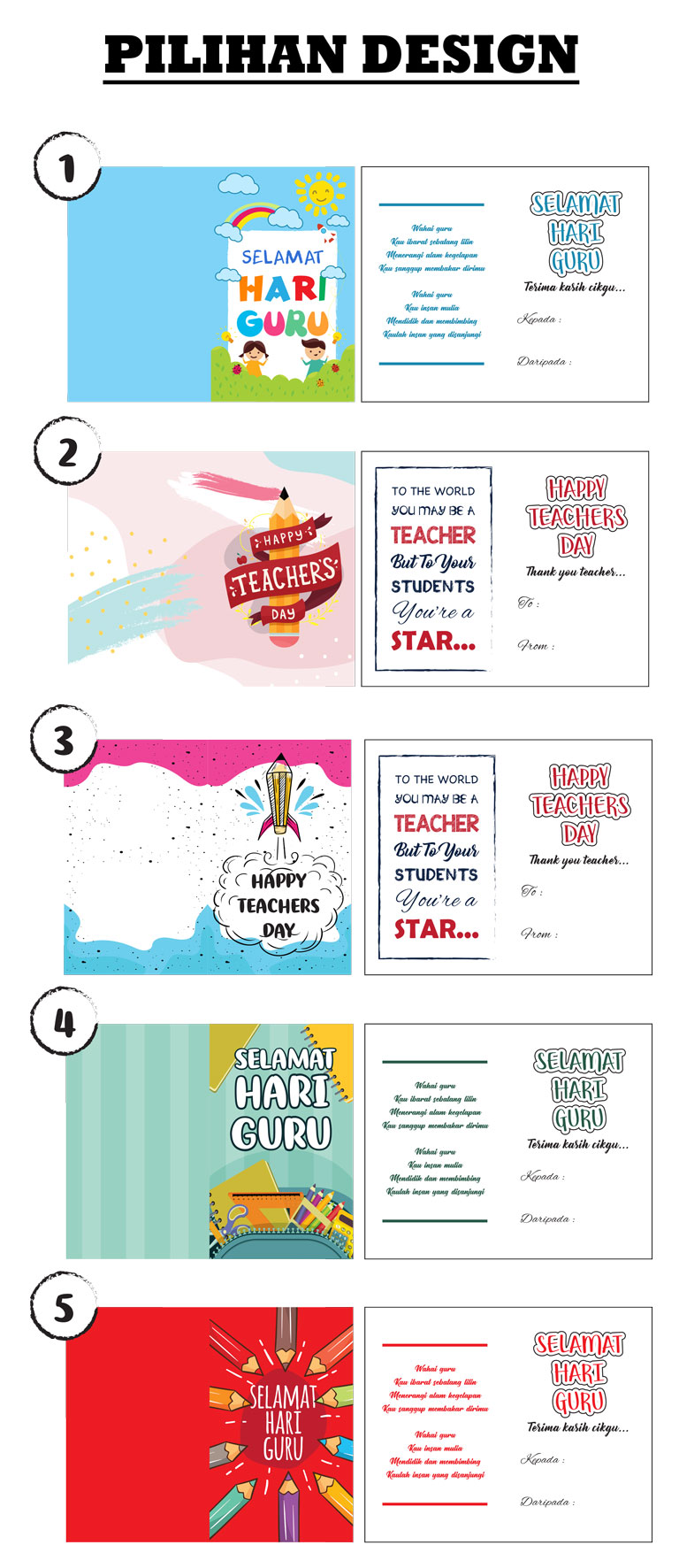 Kad Ucapan Hari Guru Kad Ucapan Hari Guru