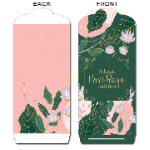 White Flowers Leaves RY-A137