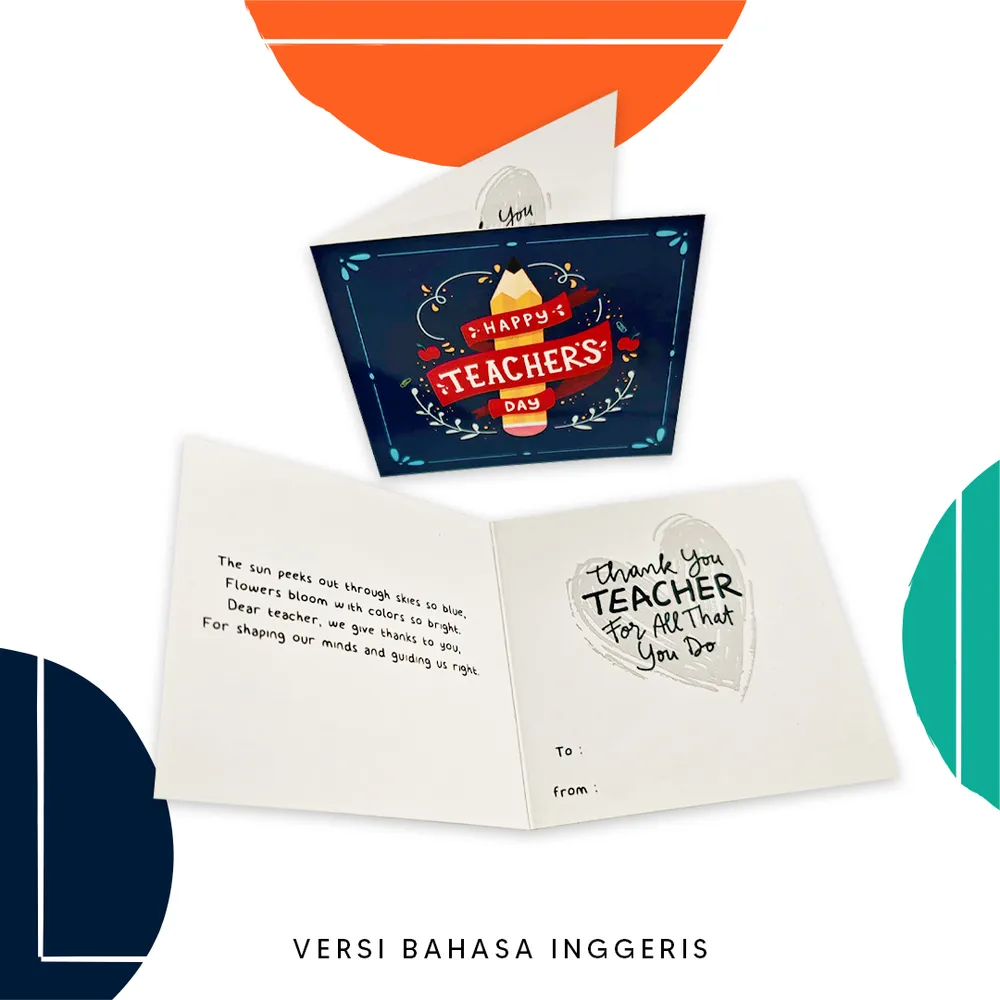 Teacher’s Day Appreciation Card