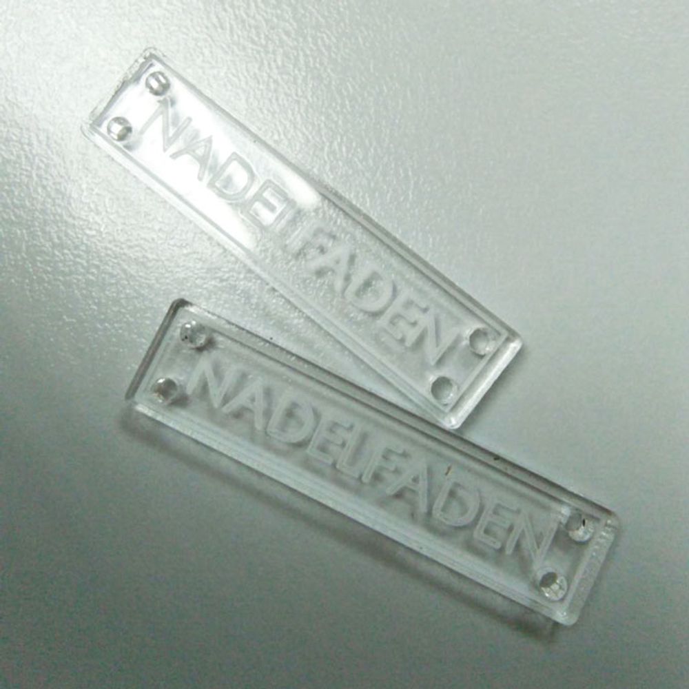 Hijab Label Acrylic Clear