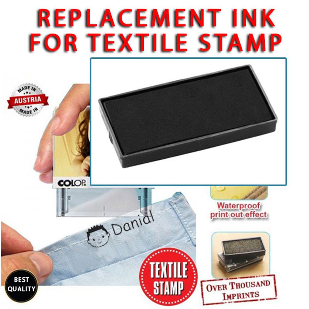 Replacement Ink Pad Textile Stamp