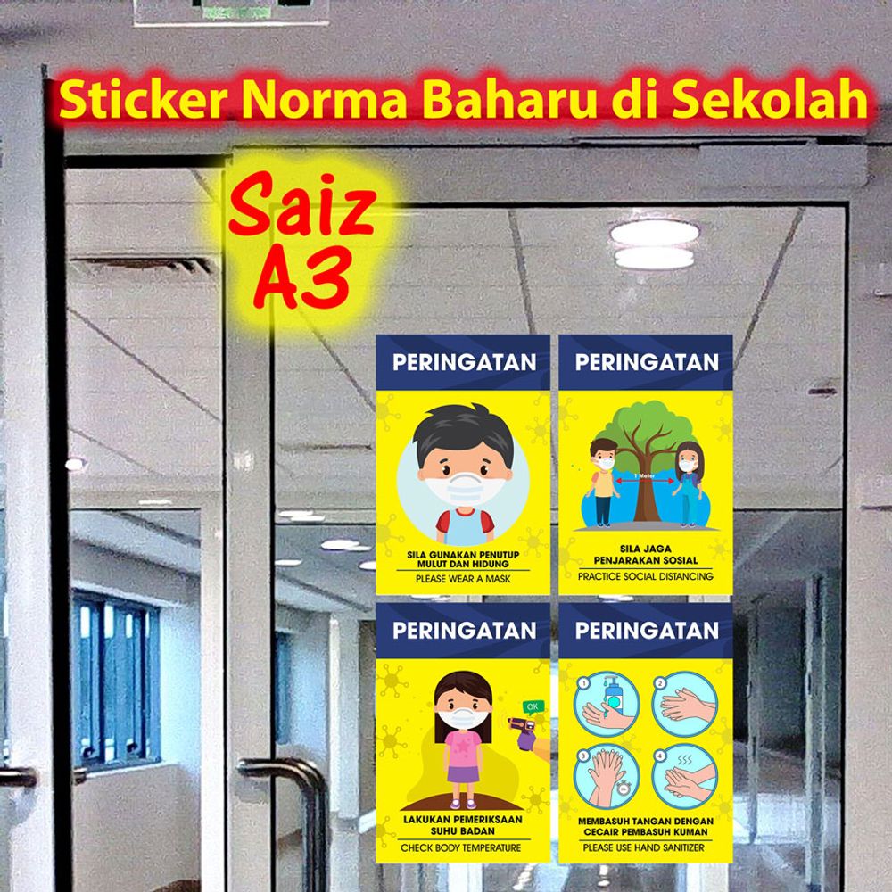 Sticker Norma Baharu di Sekolah