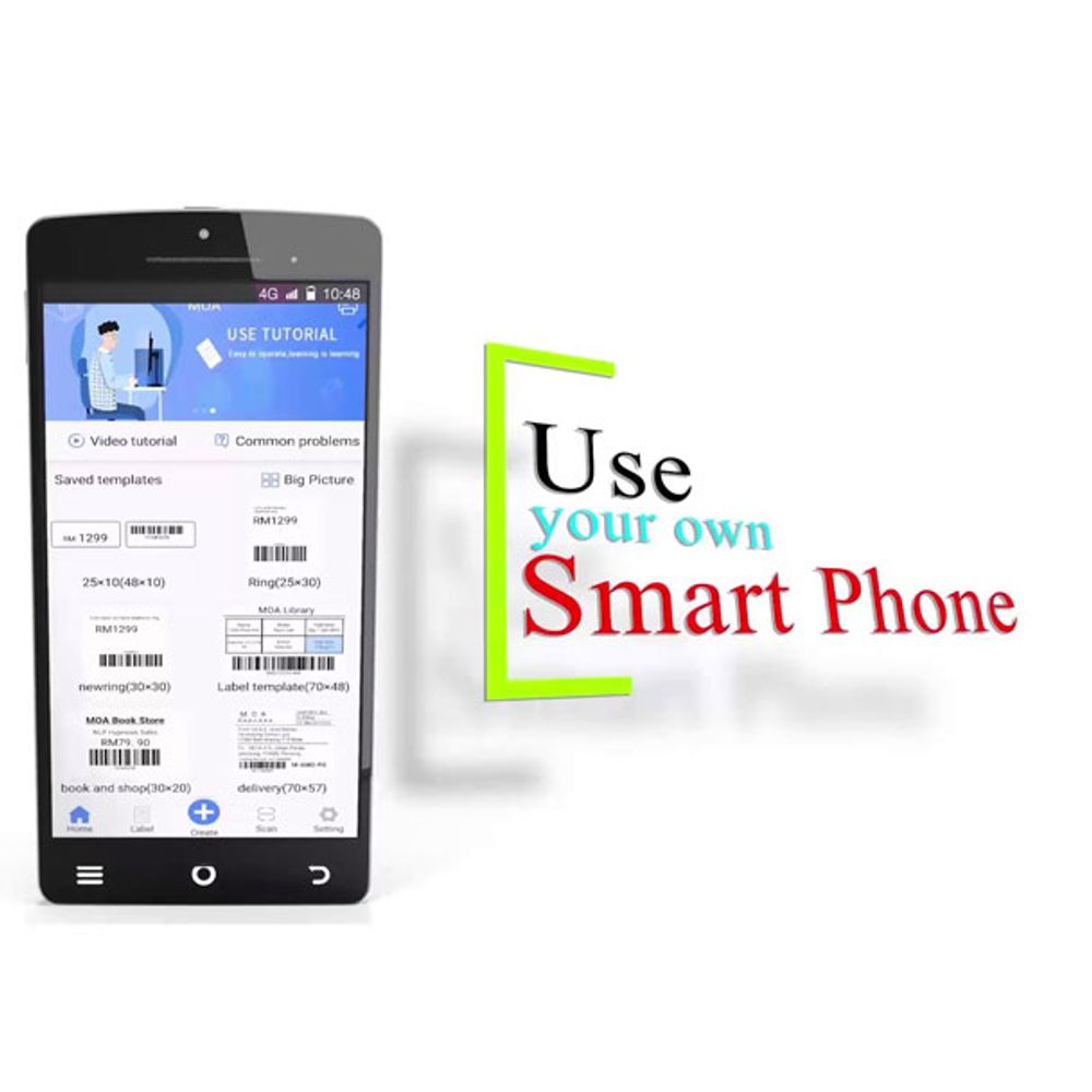 Portable Thermal QR Code, Bar Code & Label Printer 2