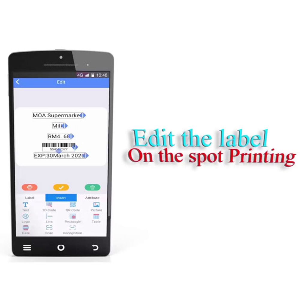 Portable Thermal QR Code, Bar Code & Label Printer 3