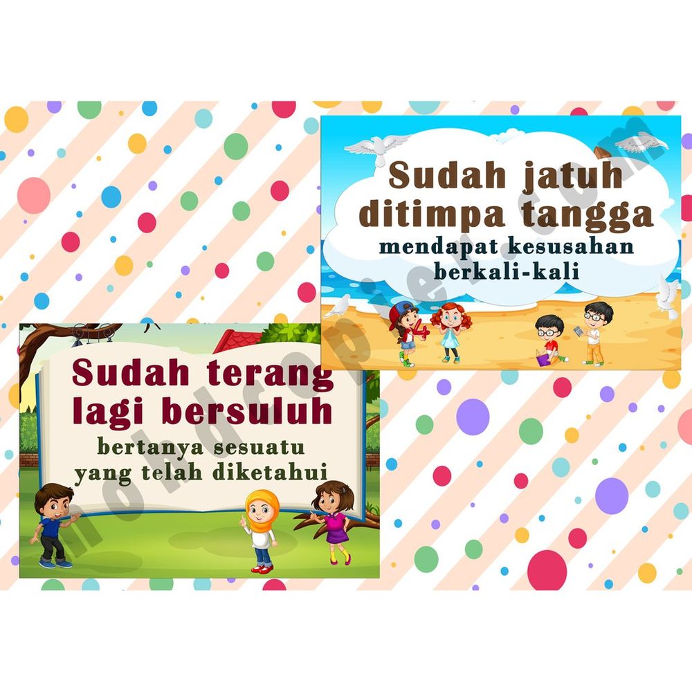 Peribahasa A3 (10pcs/set) 1