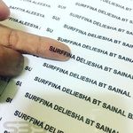 Waterproof Transparent Name Sticker 1