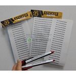 Waterproof White Name Sticker 2