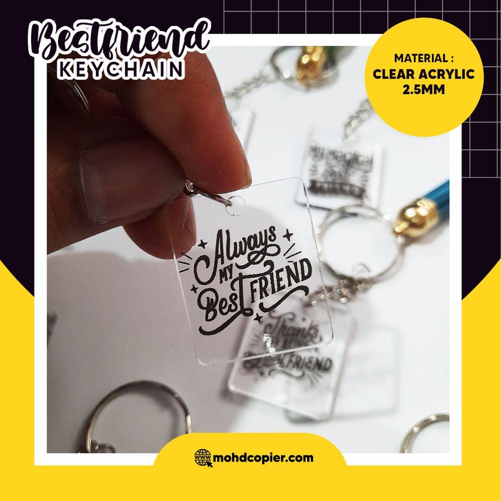 Friendship Bestfriend Keychain BFF Cute 3