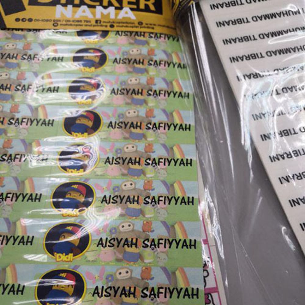 Cartoon / Color Name Sticker 2