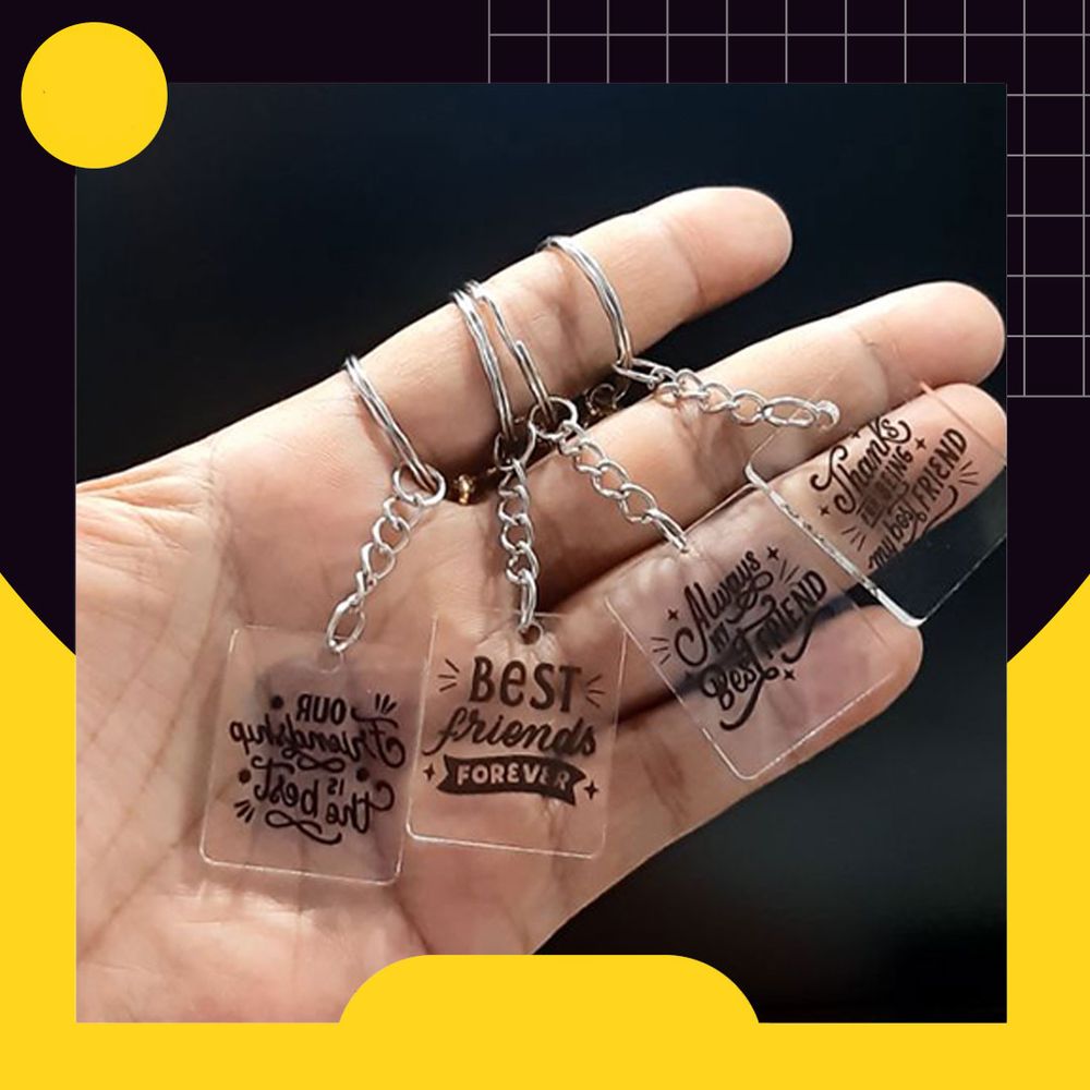 Friendship Bestfriend Keychain BFF Cute 5